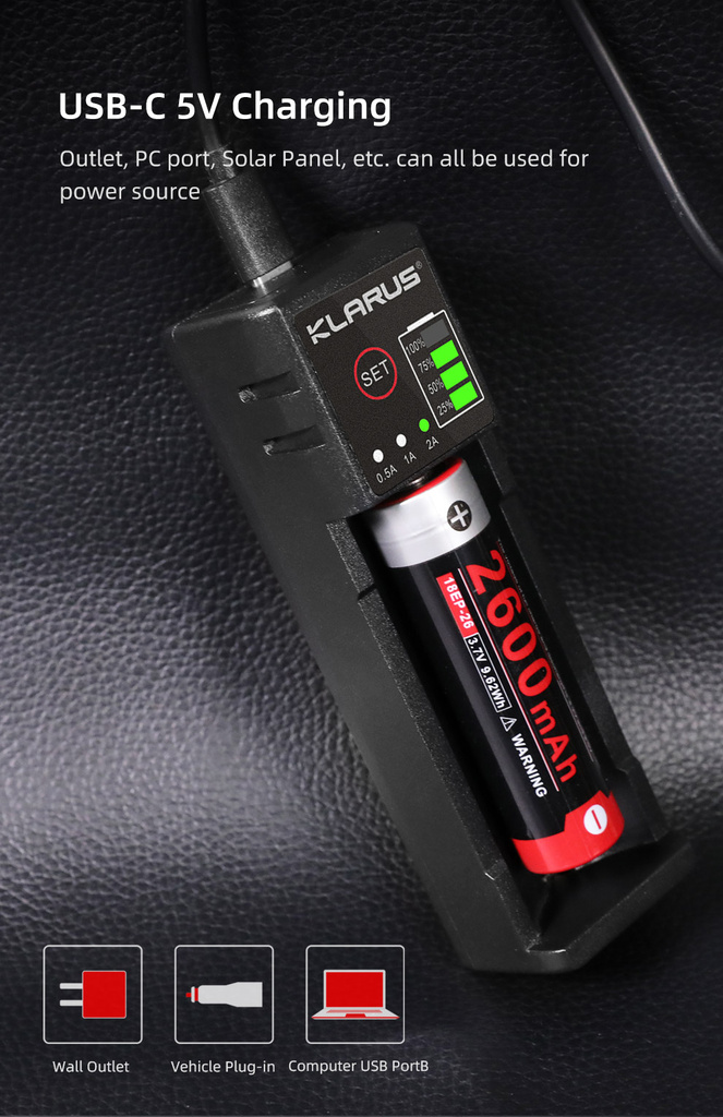 ΦΟΡΤΙΣΤΗΣ ΜΠΑΤΑΡΙΩΝ KLARUS K1 PRO